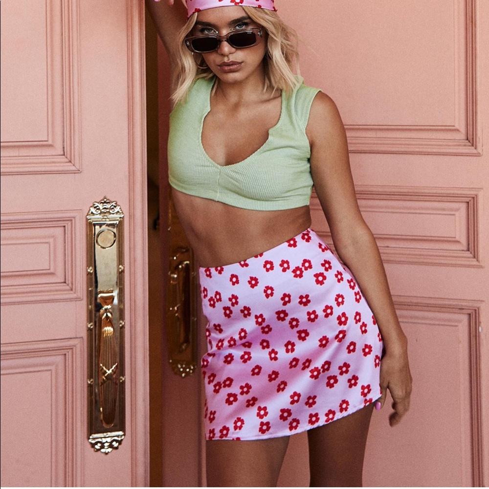 Olton Mini Skirt Pink